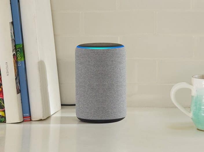 An Amazon Alexa Plus on a counter