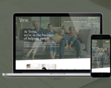 Verus Financial site mock up