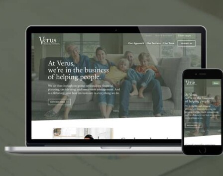 Verus Financial site mock up