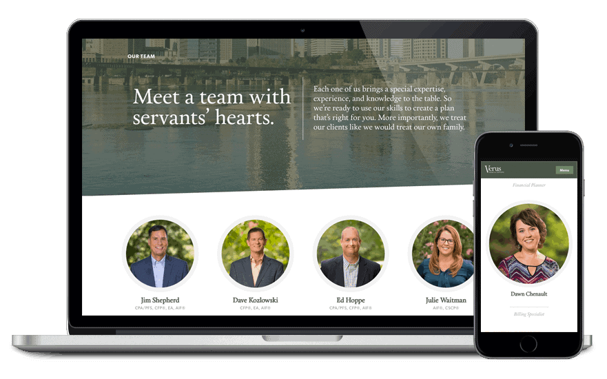 Verus Financial website