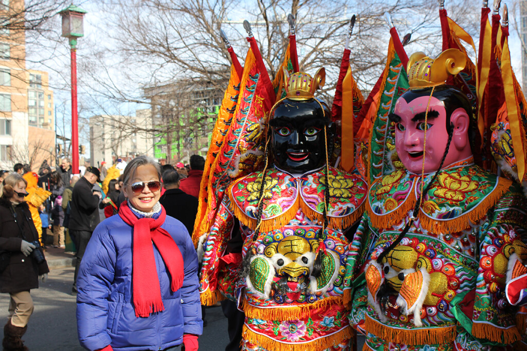 Ralph's mom at a Chinese New Year parade