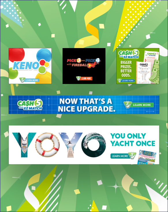 Campaigns with Microsites and Banners Virginia Lottery