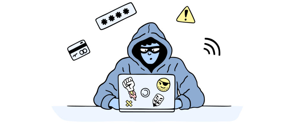 Consequence of hacked website concept