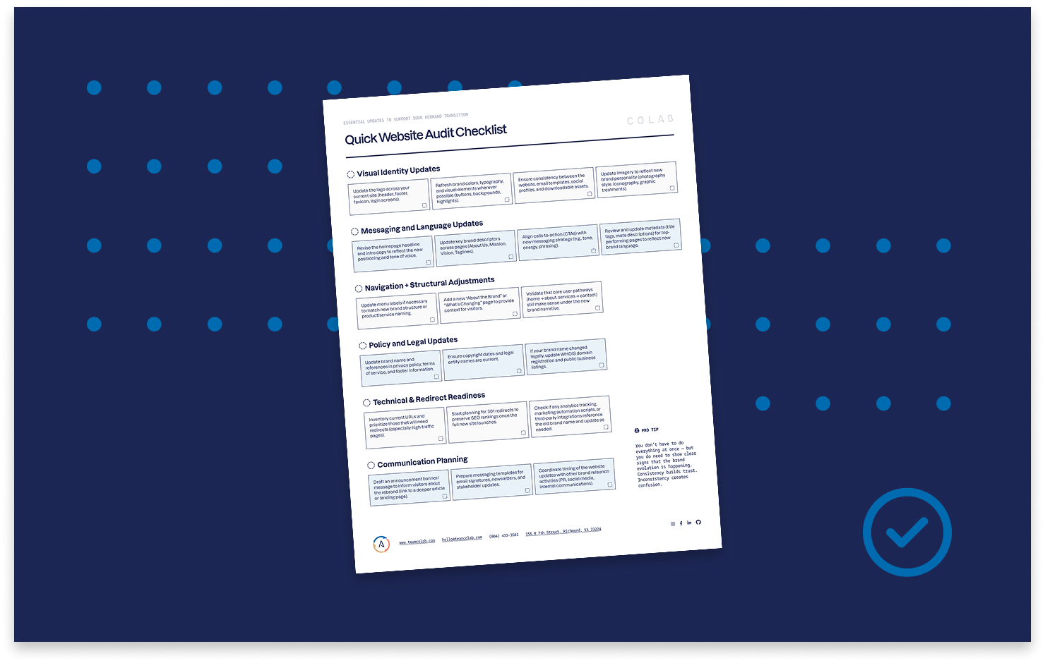 Website Mini Audit for Rebrand Success (Free Download)
